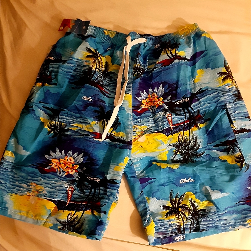HAWAII MULTI COLOR BOARD SHORT MEN SWIM SHORT XXL
